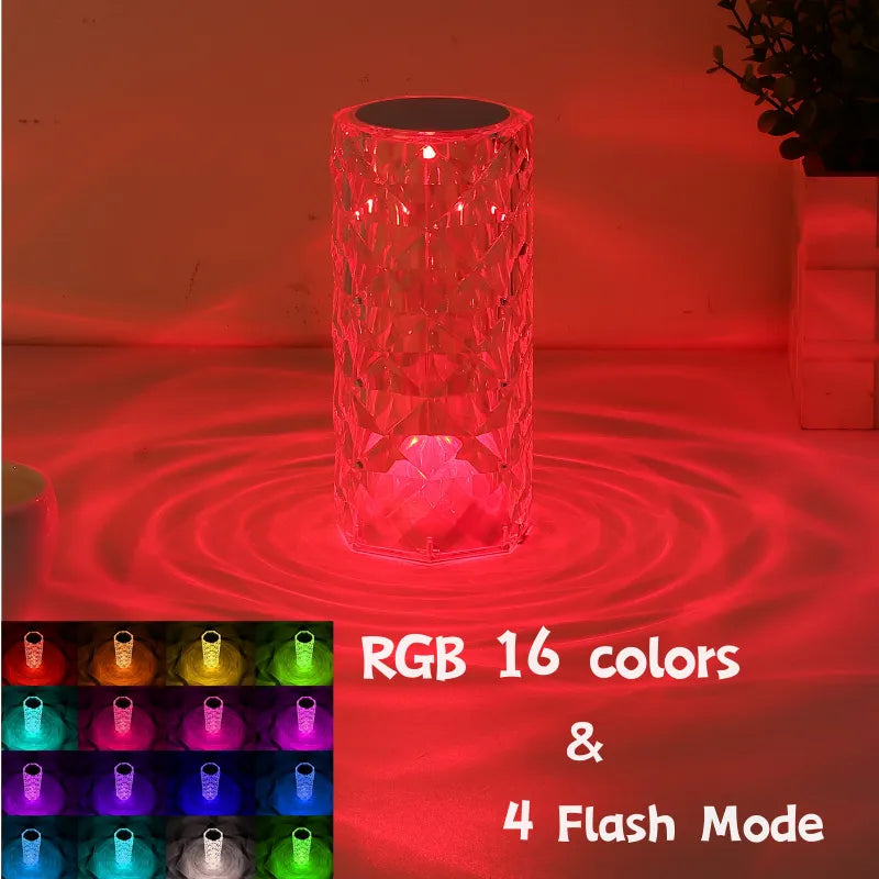 Rose diamond table lamp