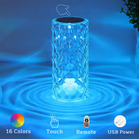 Rose diamond table lamp