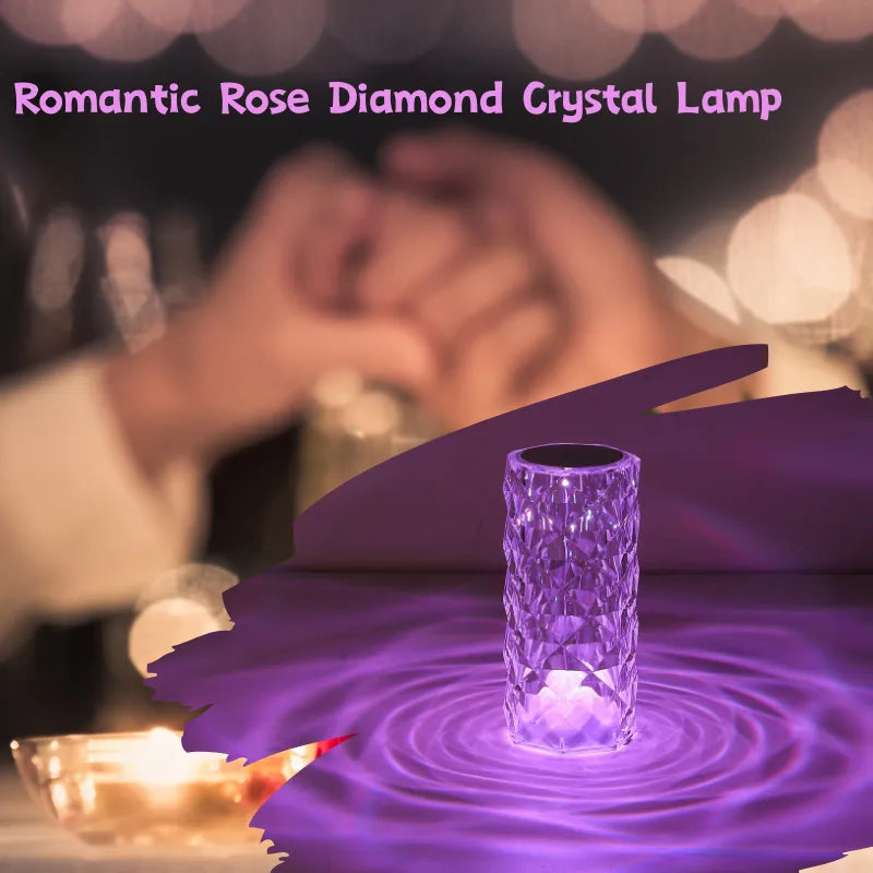 Rose diamond table lamp
